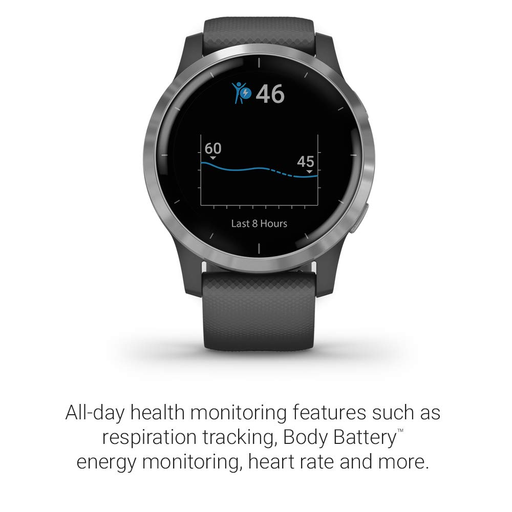 GARMIN VIVOACTIVE 4 SHADOW GRAY/SILVER